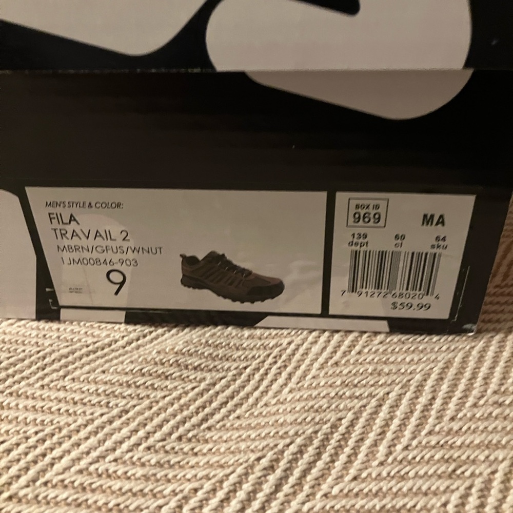 Fila Mens Travail 2 Brown trail running shoes - Picture 3 of 9